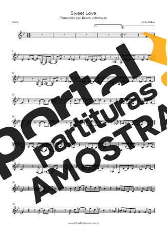 Anita Baker  partitura para Gaita
