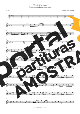 Antonio Carlos e Jocafi  partitura para Violino