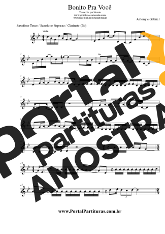 Antony e Gabriel  partitura para Clarinete (Bb)
