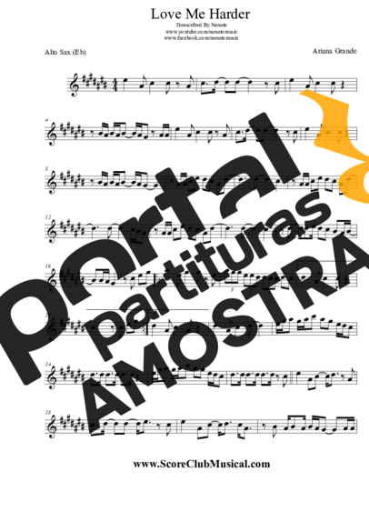 Ariana Grande  partitura para Saxofone Alto (Eb)