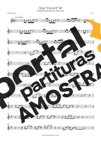 Asia  partitura para Clarinete (C)