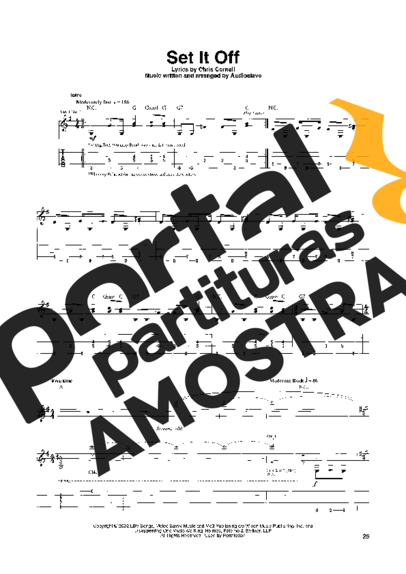 Audioslave  partitura para Guitarra