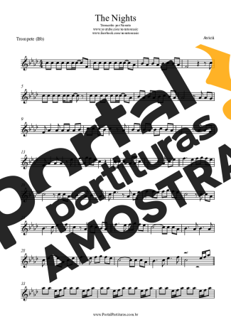 Avicii  partitura para Trompete