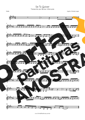Ayrton Montarroyos  partitura para Gaita