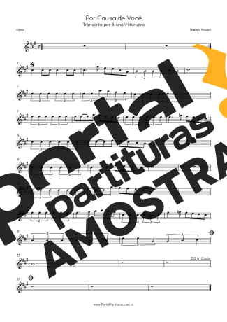 Baden Powell  partitura para Gaita