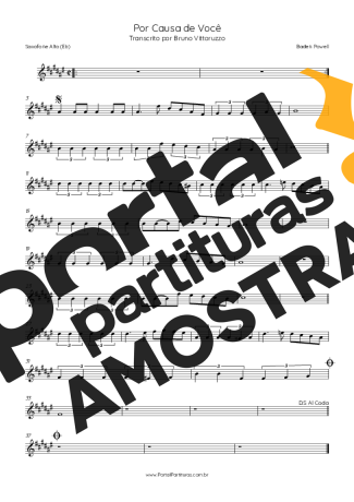 Baden Powell  partitura para Saxofone Alto (Eb)