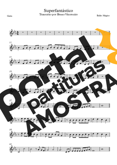 Balão Mágico  partitura para Gaita