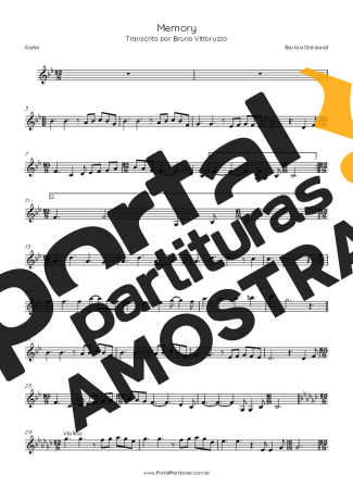 Barbra Streisand  partitura para Gaita