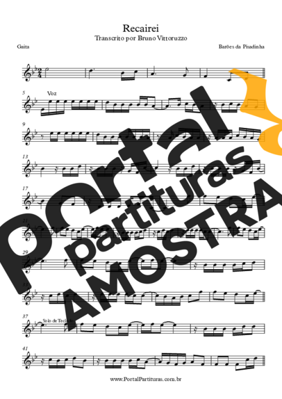 Barões da Pisadinha  partitura para Gaita
