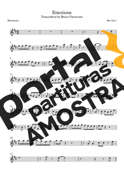 Bee Gees  partitura para Gaita