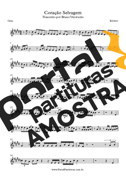 Belchior  partitura para Gaita