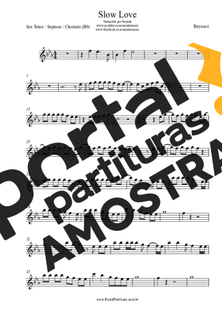 Beyoncé  partitura para Clarinete (Bb)
