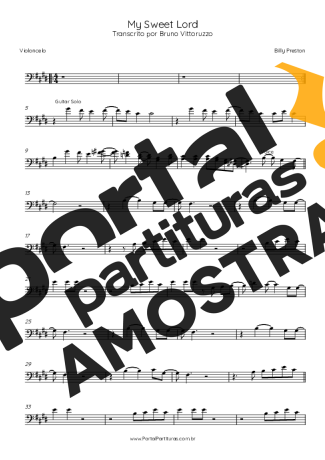 Billy Preston  partitura para Violoncelo