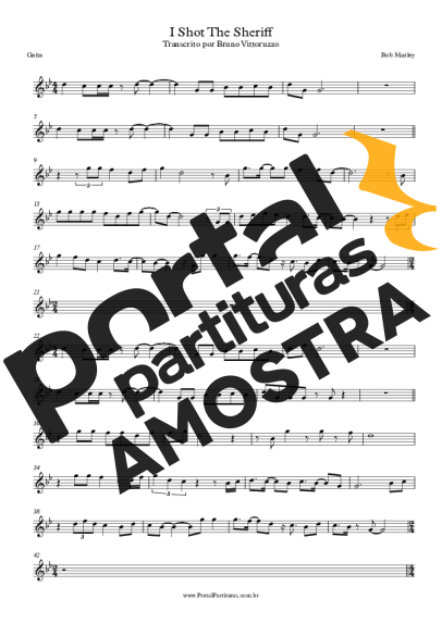 Bob Marley  partitura para Gaita