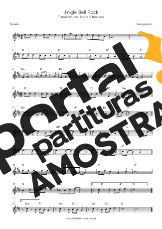 Bobby Helms  partitura para Teclado
