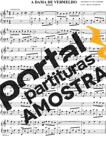 Bruno e Marrone  partitura para Acordeon