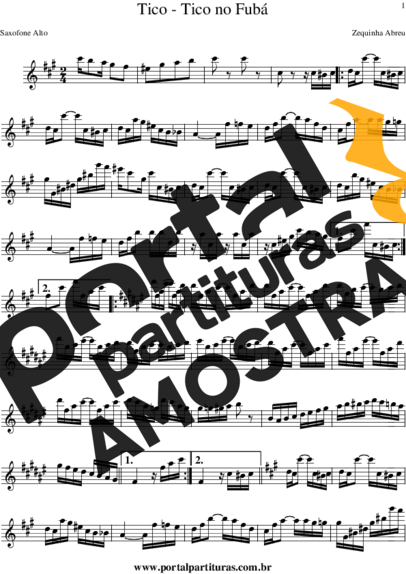 Carmen Miranda  partitura para Saxofone Alto (Eb)
