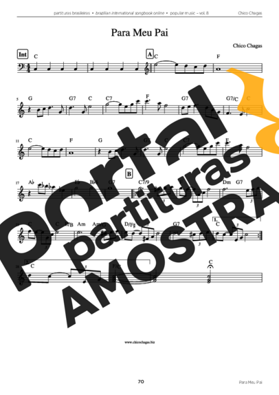 Chico Chagas  partitura para Acordeon