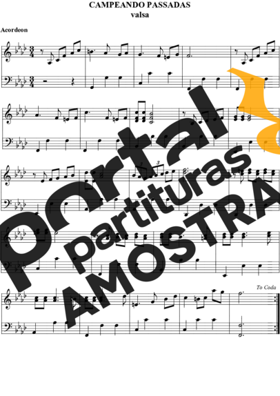 Daltro Bertussi  partitura para Acordeon