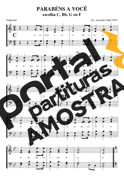 Desconhecido  partitura para Piano