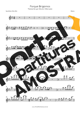 Diana  partitura para Saxofone Alto (Eb)