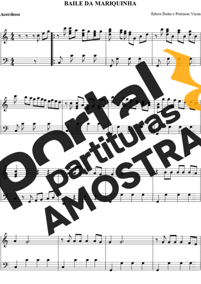 Edson Dutra, Frutuoso Viana  partitura para Acordeon