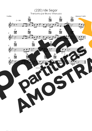 Harpa Cristã  partitura para Violão