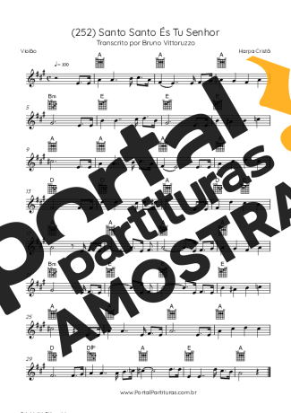 Harpa Cristã  partitura para Violão