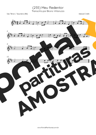 Harpa Cristã  partitura para Saxofone Tenor Soprano (Bb)