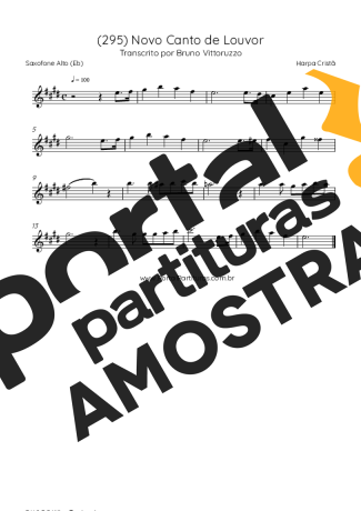 Harpa Cristã  partitura para Saxofone Alto (Eb)