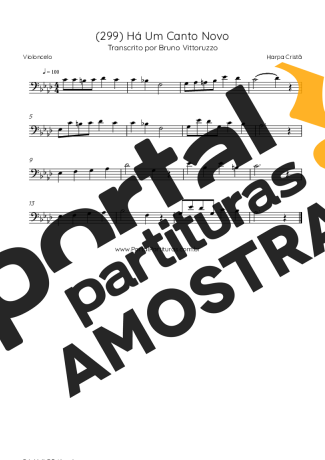 Harpa Cristã  partitura para Violoncelo