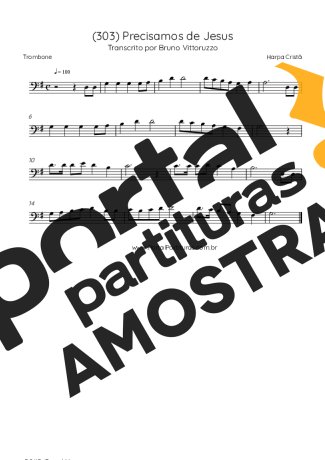 Harpa Cristã  partitura para Trombone