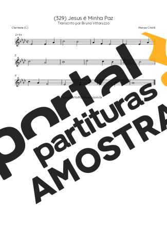 Harpa Cristã  partitura para Clarinete (C)