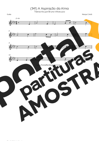 Harpa Cristã  partitura para Gaita