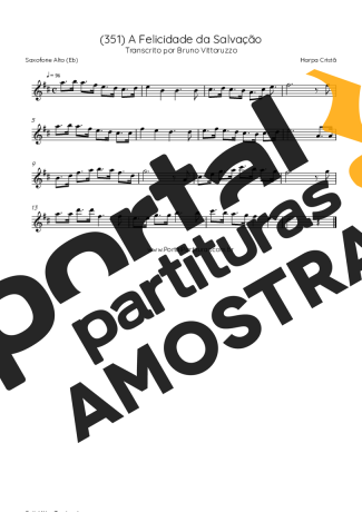 Harpa Cristã  partitura para Saxofone Alto (Eb)