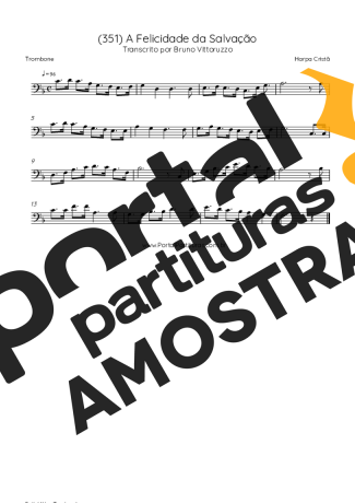 Harpa Cristã  partitura para Trombone
