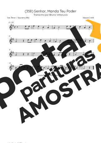 Harpa Cristã  partitura para Saxofone Tenor Soprano (Bb)