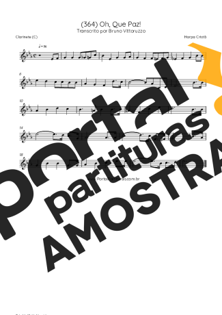 Harpa Cristã  partitura para Clarinete (C)