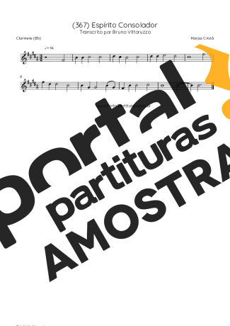 Harpa Cristã  partitura para Clarinete (Bb)
