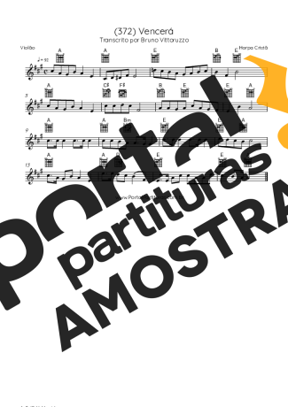 Harpa Cristã  partitura para Violão
