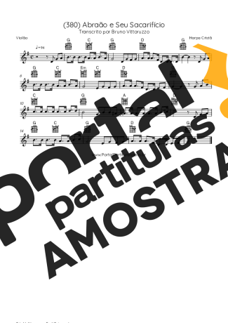 Harpa Cristã  partitura para Violão