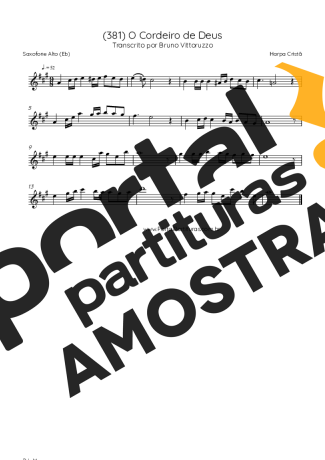 Harpa Cristã  partitura para Saxofone Alto (Eb)