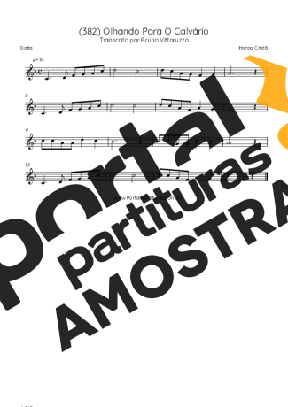 Harpa Cristã  partitura para Gaita
