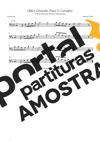 Harpa Cristã  partitura para Violoncelo