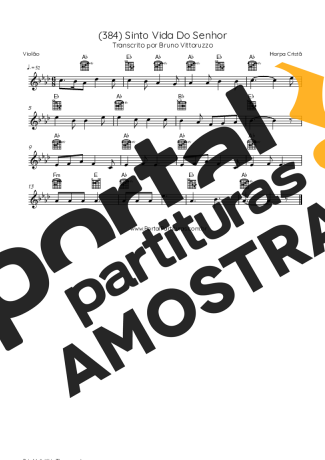 Harpa Cristã  partitura para Violão