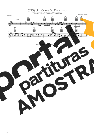 Harpa Cristã  partitura para Violão