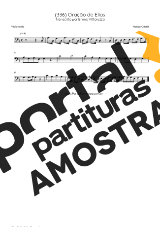 Harpa Cristã  partitura para Violoncelo