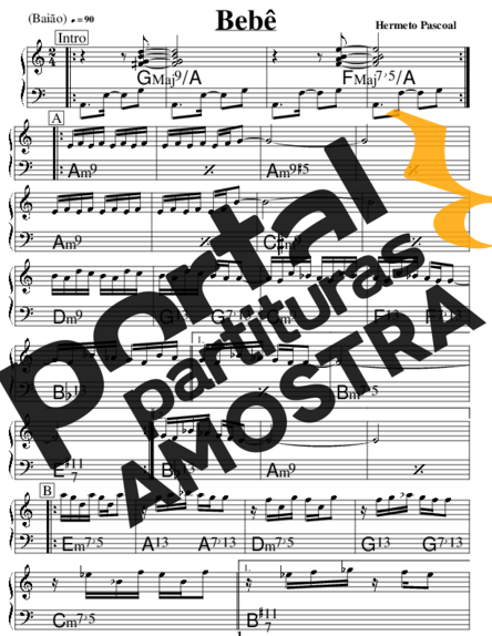 Hermeto Pascoal  partitura para Acordeon