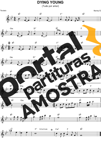 Kenny G  partitura para Teclado