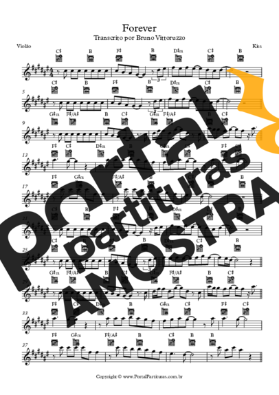 Kiss  partitura para Violão